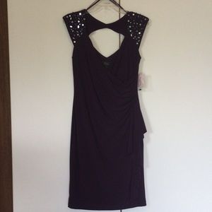 NWT Dress Barn Purple sequin dress - Size 10 tag.